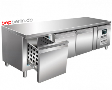 Unterbaukühltisch mit 3 Schubladen 1795 x 700 x 650 mm, -2 / +8 °C